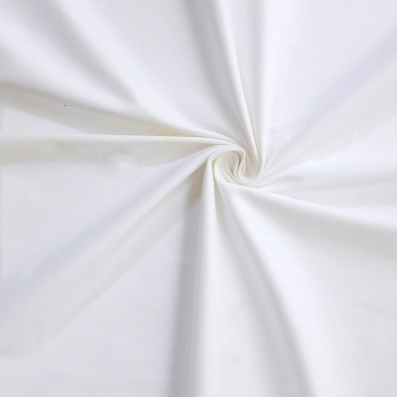 Combed cotton 60s 330TC hotel bedlinen fabric pure white