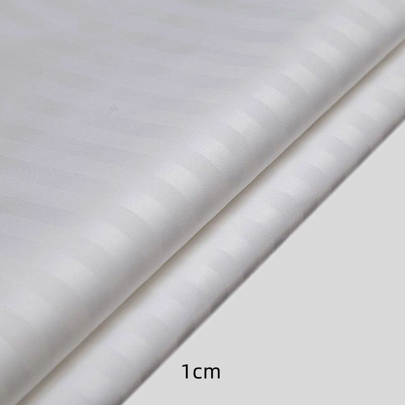 Long staple cotton TC330 satin striped hotel textile bedding fabric