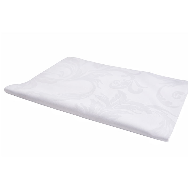 Cotton white T300 satin jacquard bedding textile fabric