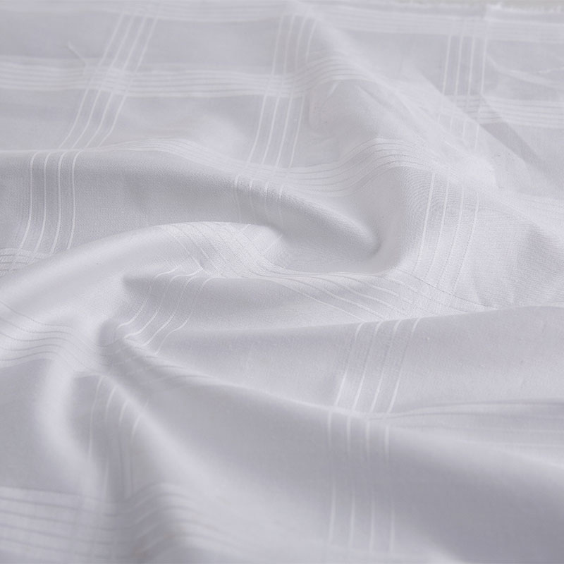 Jacquard 300T cotton hotel textile sheeting fabric 