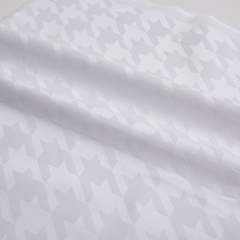Cotton satin jacquard hotel bedding sheeting fabric 