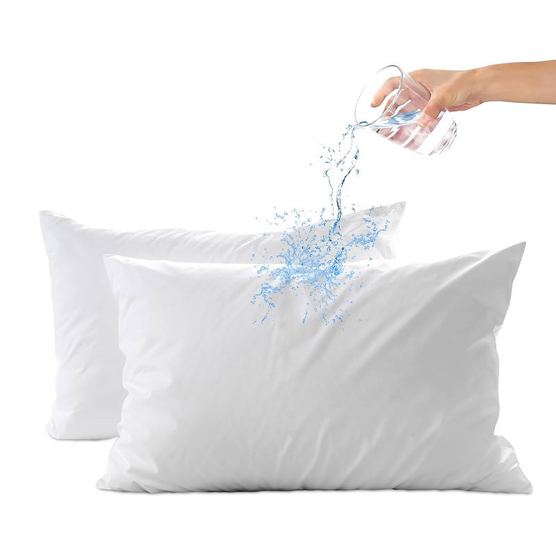 Waterproof Microfiber Woven Pillow Protector for Home and Hospital Use for Hotels
