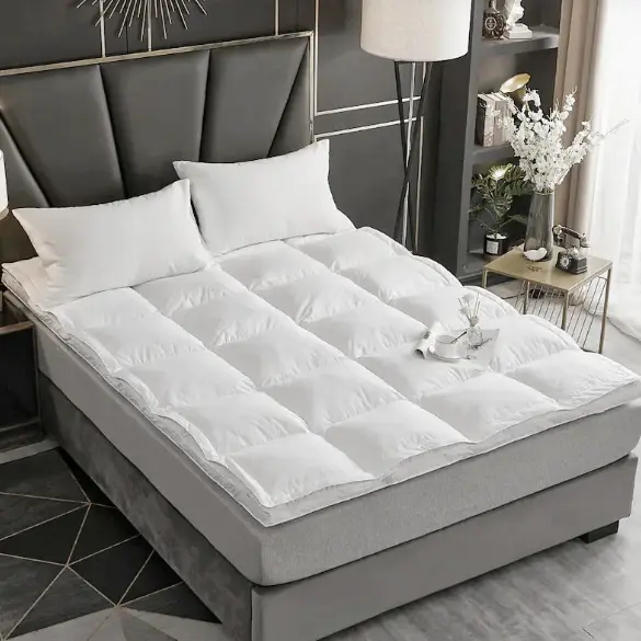 What is a double layer goose down feather bed hotel mattress topper?